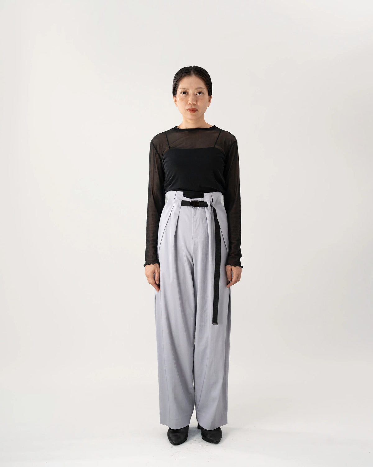 DOUBLE TUCK PANTS (BLACK)