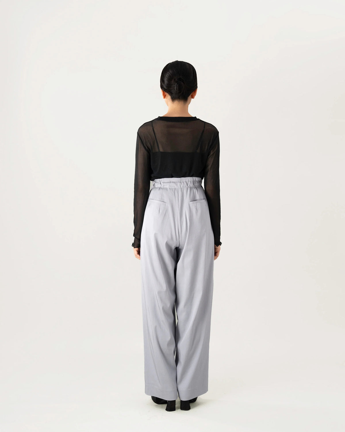 DOUBLE TUCK PANTS (BLACK)
