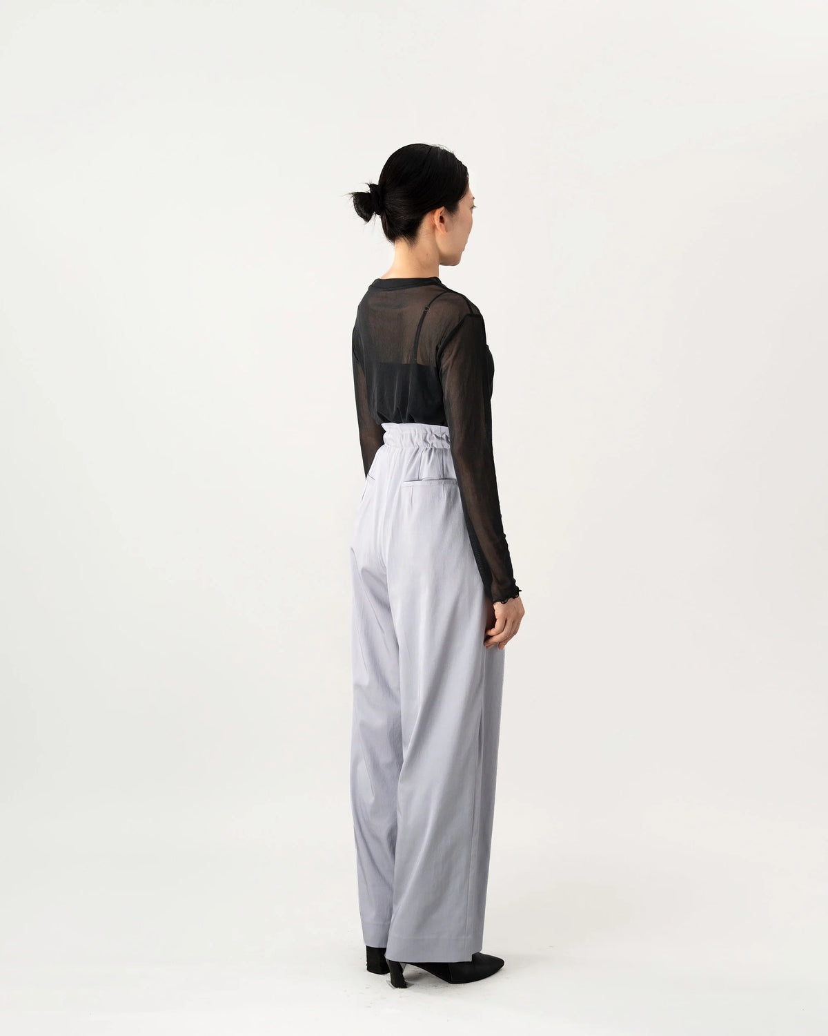 DOUBLE TUCK PANTS (BLUE GRAY)