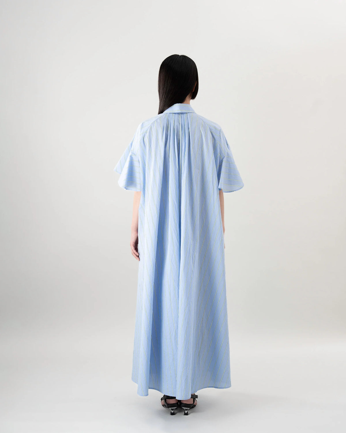 SHIRT DRESS (BLUE STRIPE)