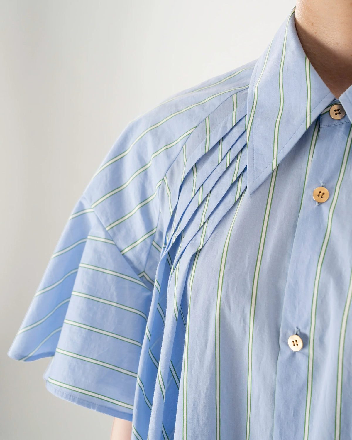 SHIRT DRESS (BLUE STRIPE)