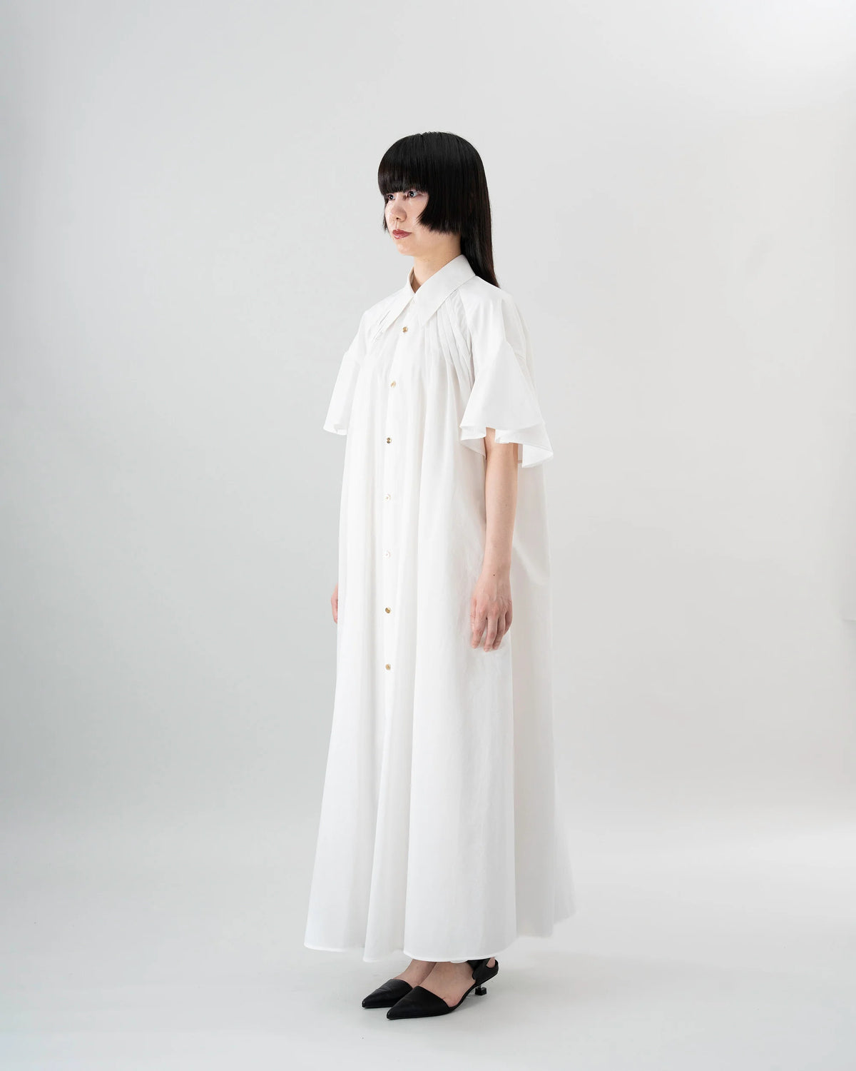 SHIRT DRESS (WHITE)