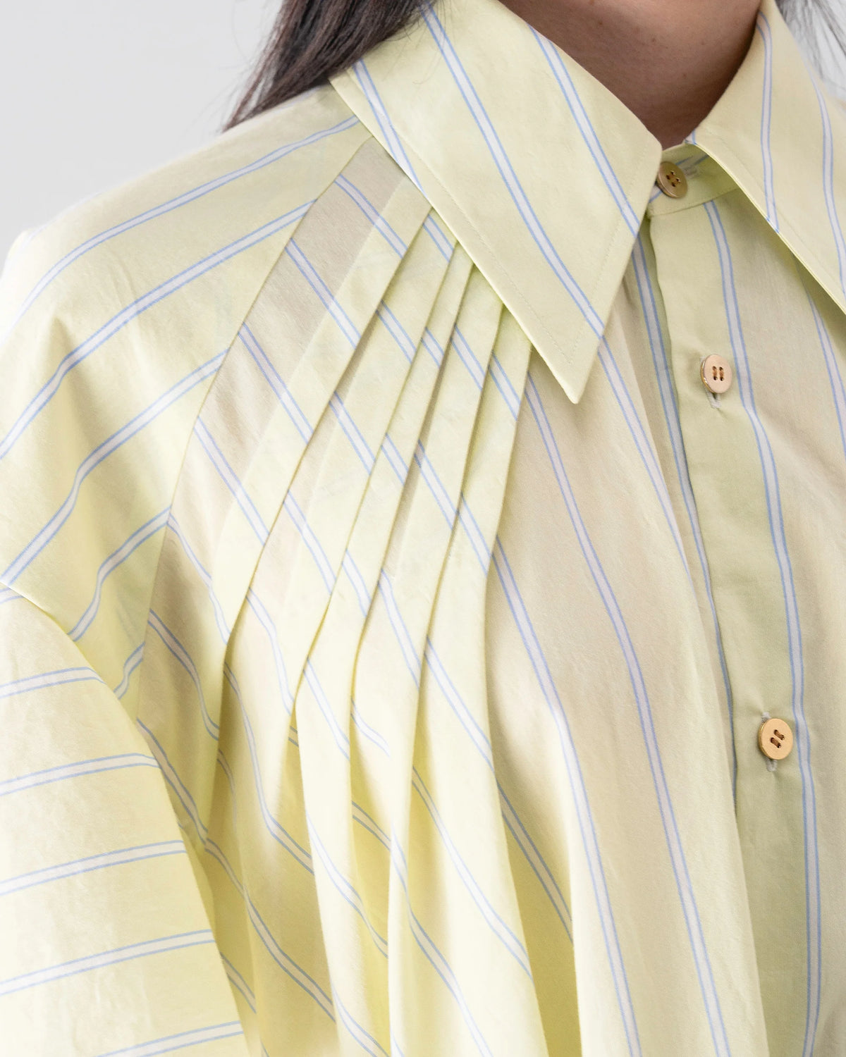 SHIRT DRESS (YELLOW STRIPE)