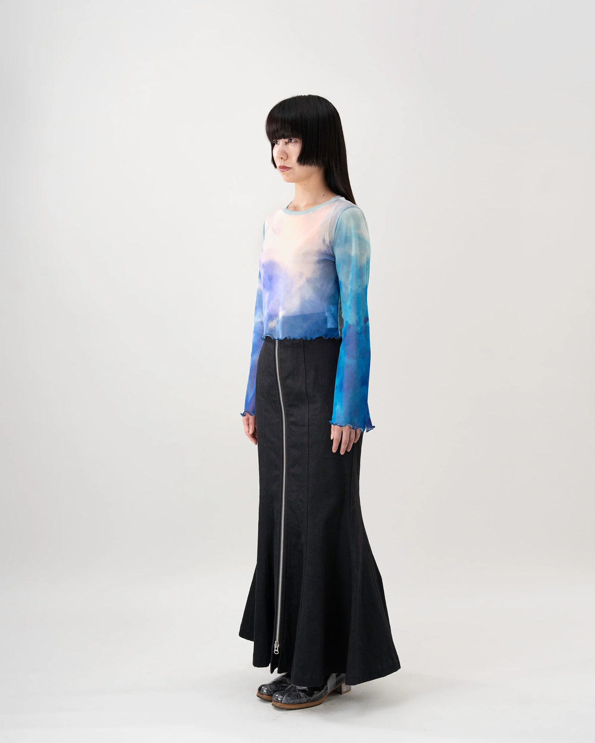 DENIM MARMAID SKIRT