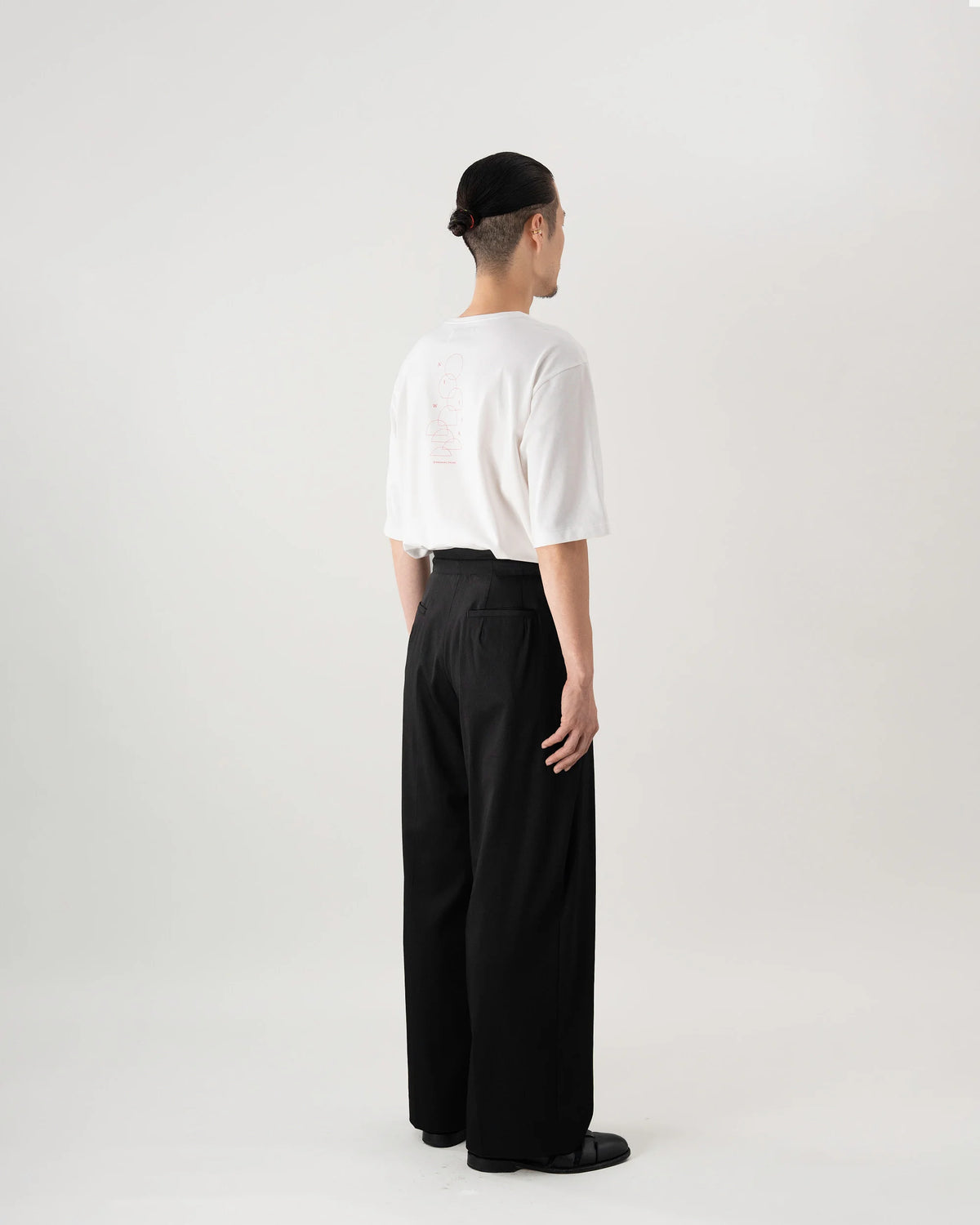 DOUBLE TUCK PANTS (BLACK)