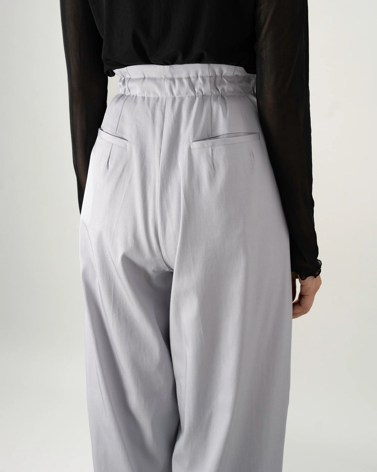 DOUBLE TUCK PANTS (BLUE GRAY)