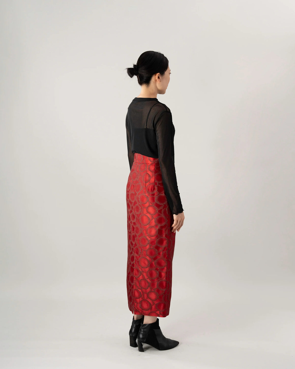 JACQUARD ZIP SKIRT
