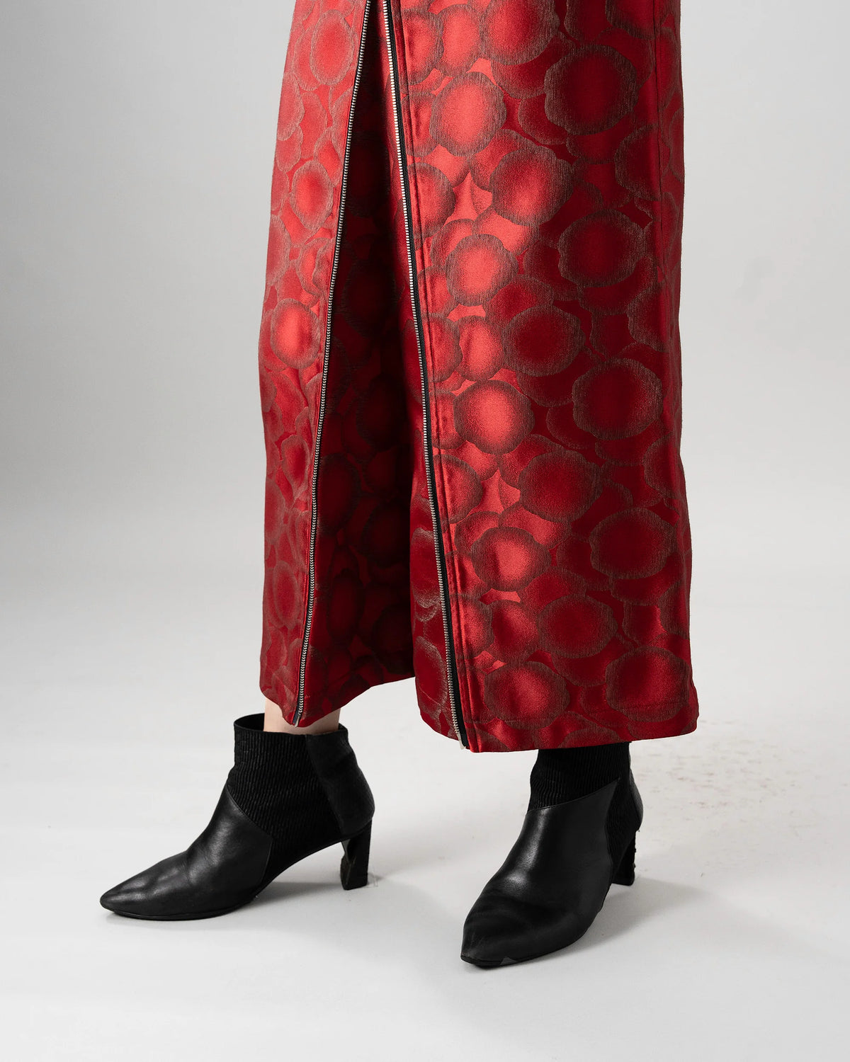 JACQUARD ZIP SKIRT