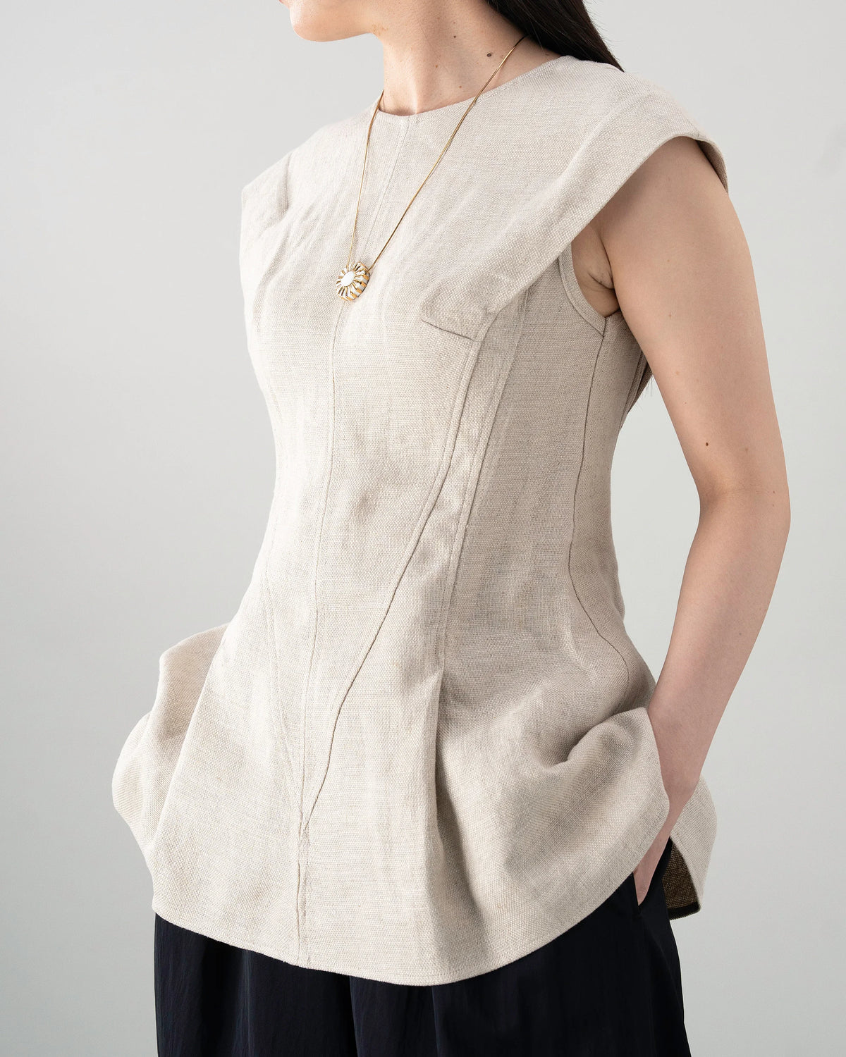 LINEN BLOUSE