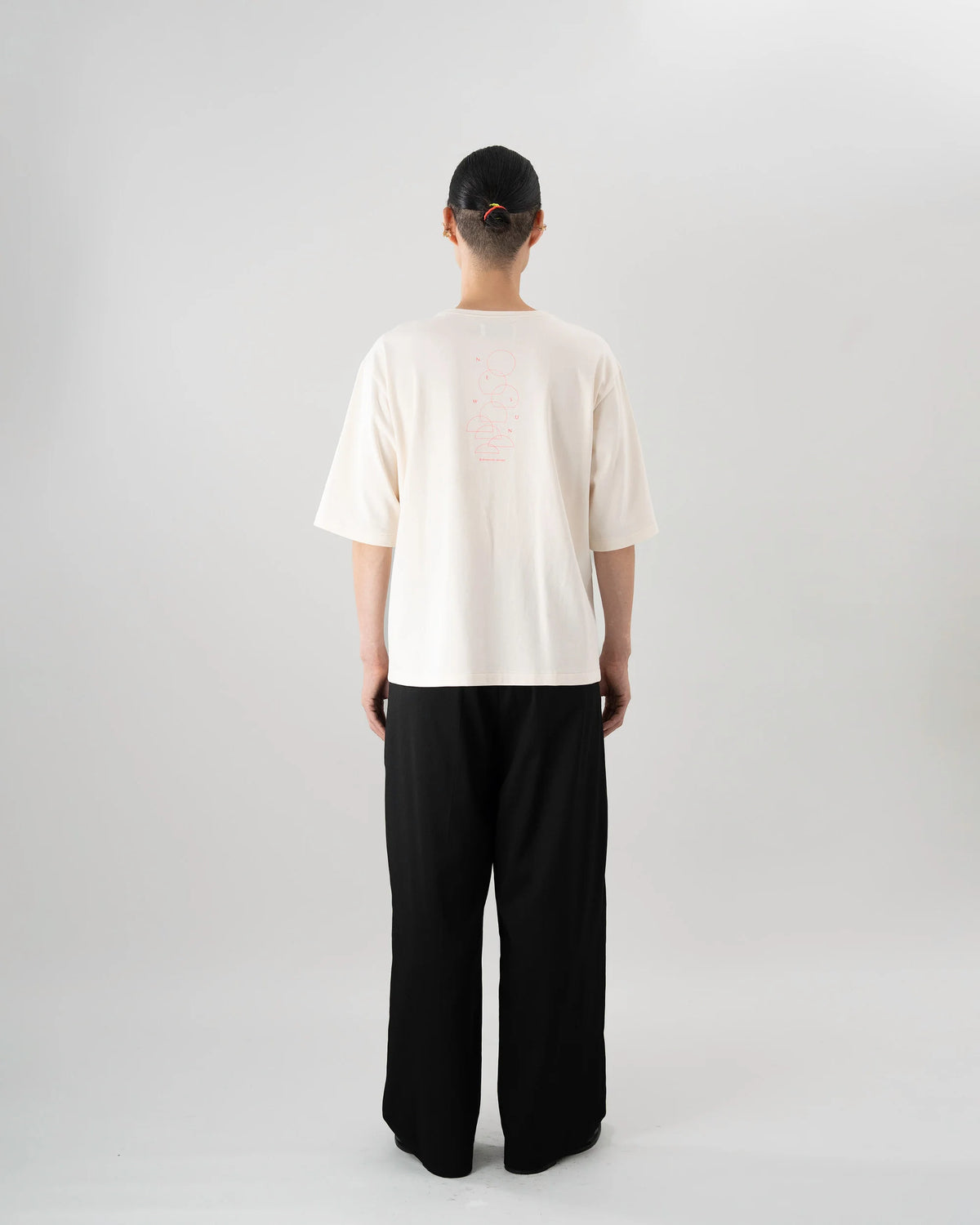NEW SUN T-SHIRT (IVORY×PINK)