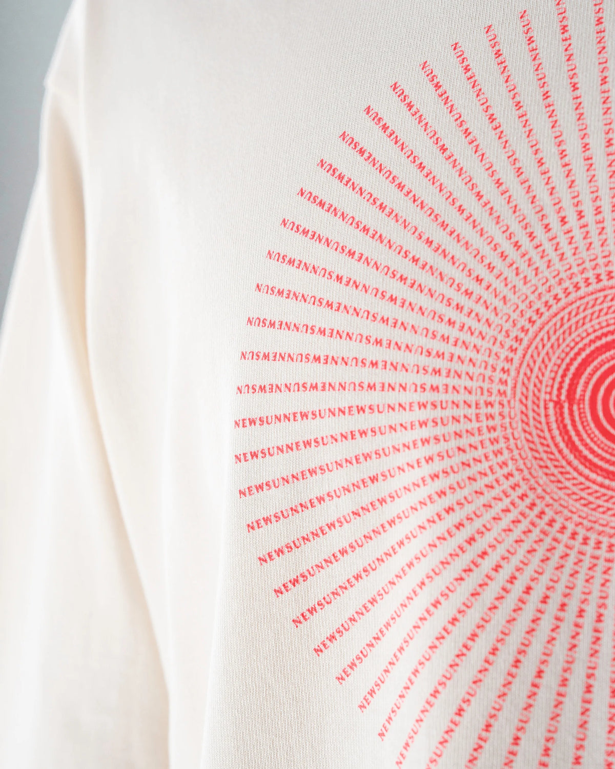 NEW SUN T-SHIRT (IVORY×PINK)