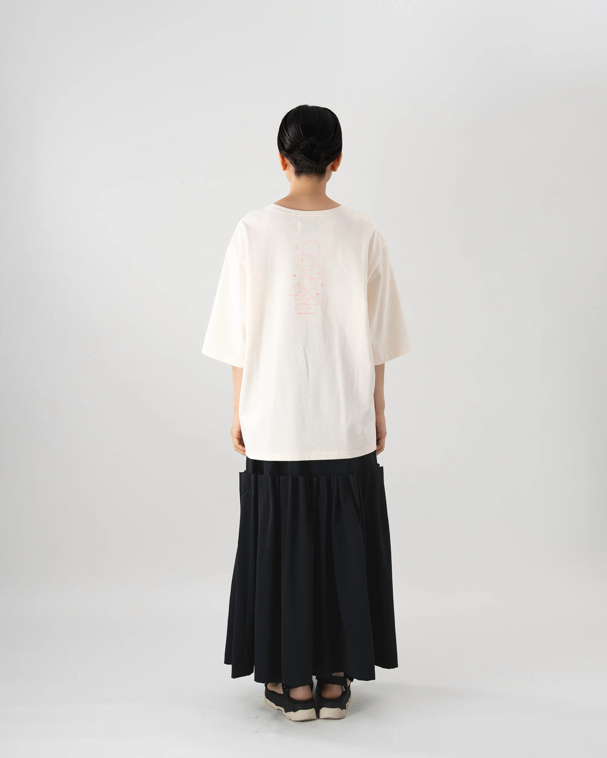 NEW SUN T-SHIRT (IVORY×PINK)