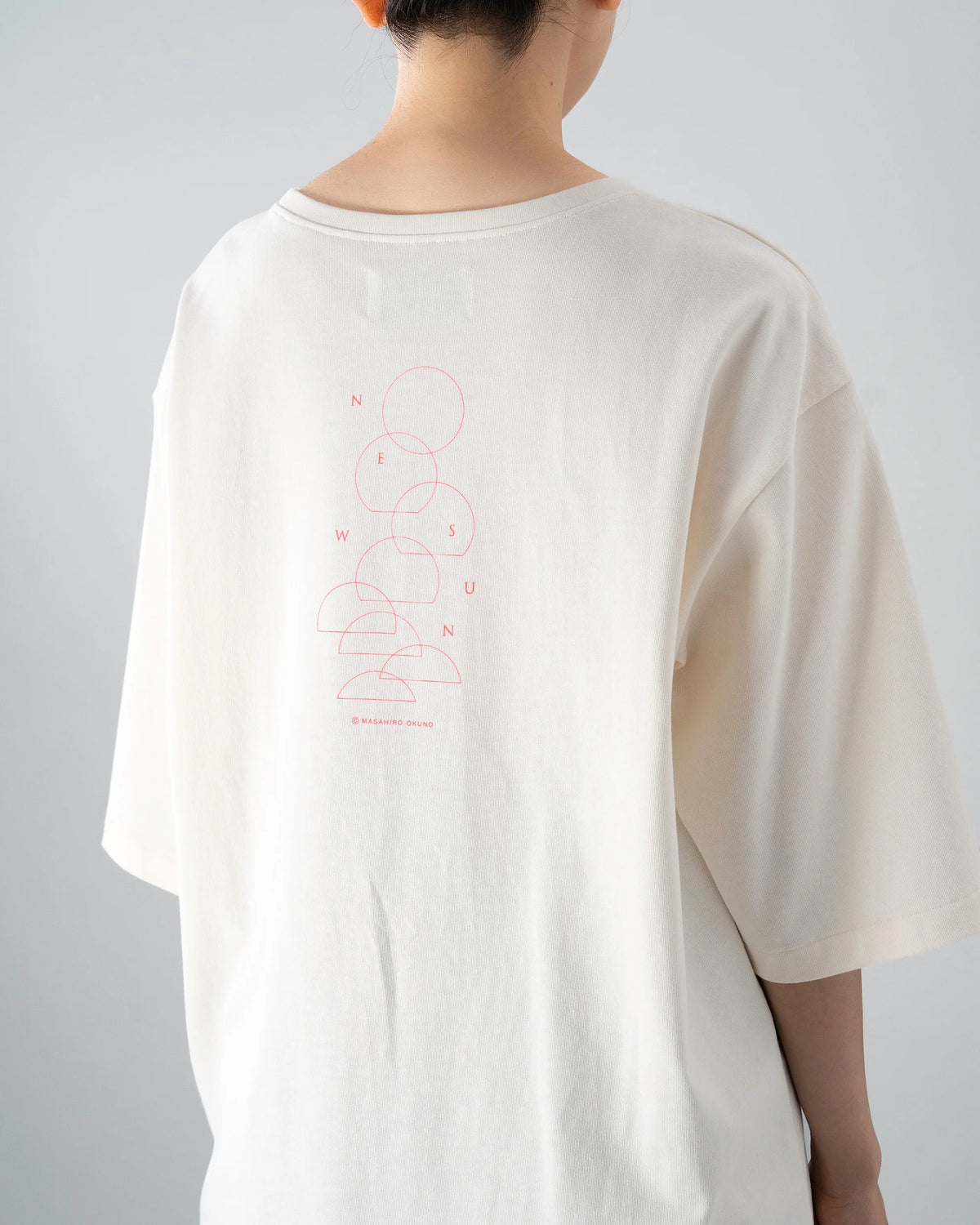 NEW SUN T-SHIRT (IVORY×PINK)