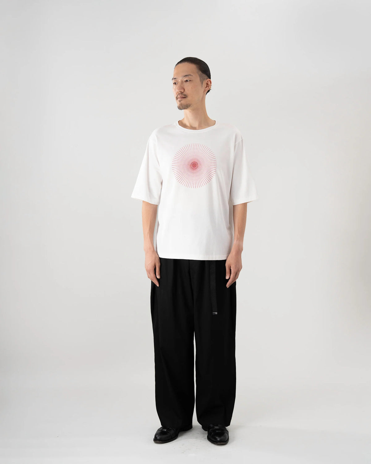 NEW SUN T-SHIRT (WHITE×RED)