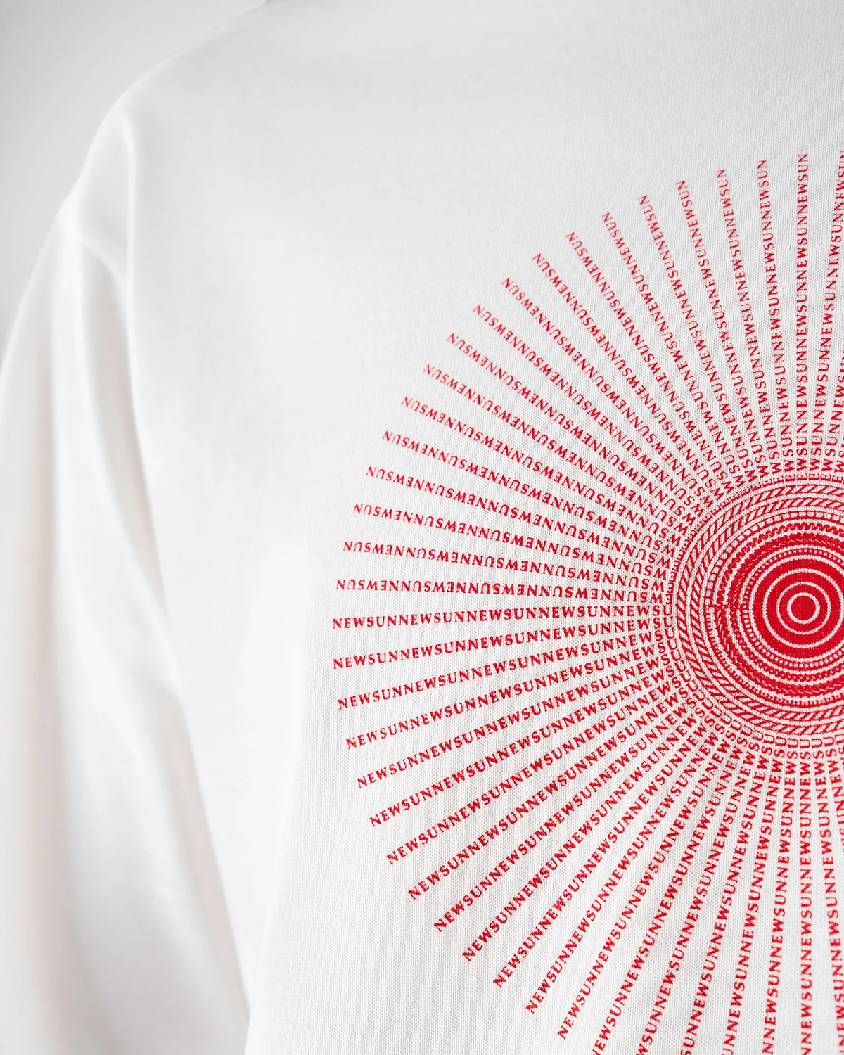 NEW SUN T-SHIRT (WHITE×RED)