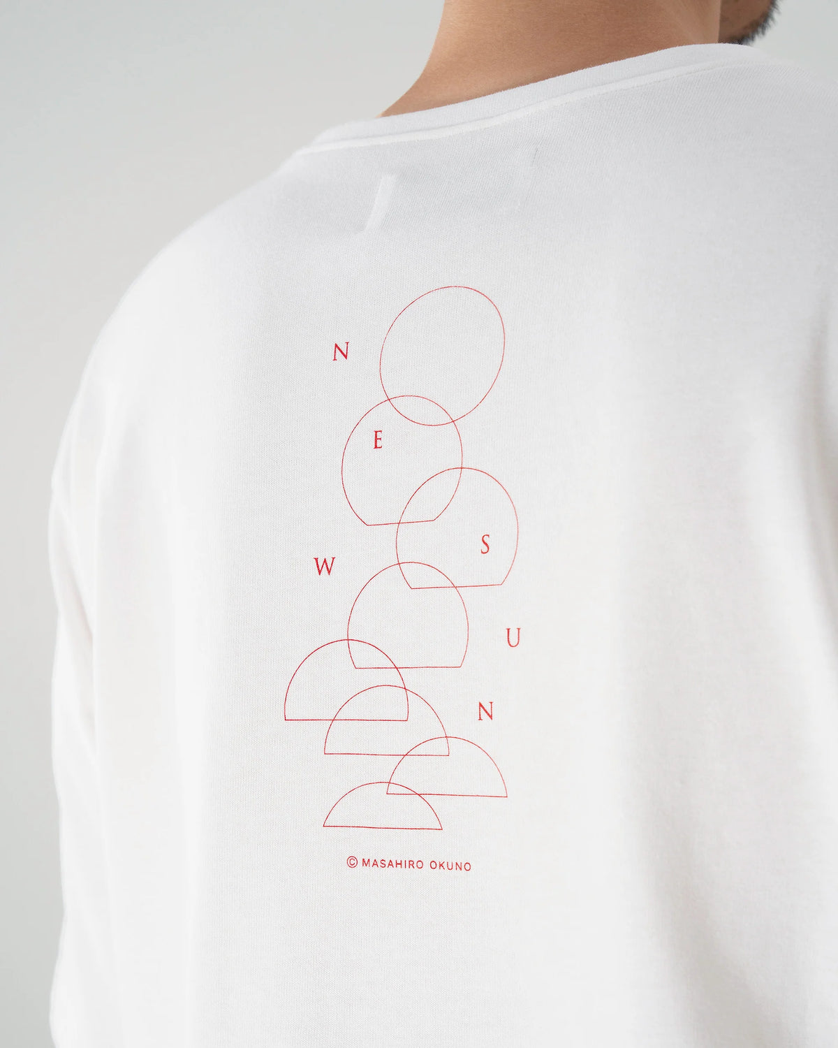 NEW SUN T-SHIRT (WHITE×RED)