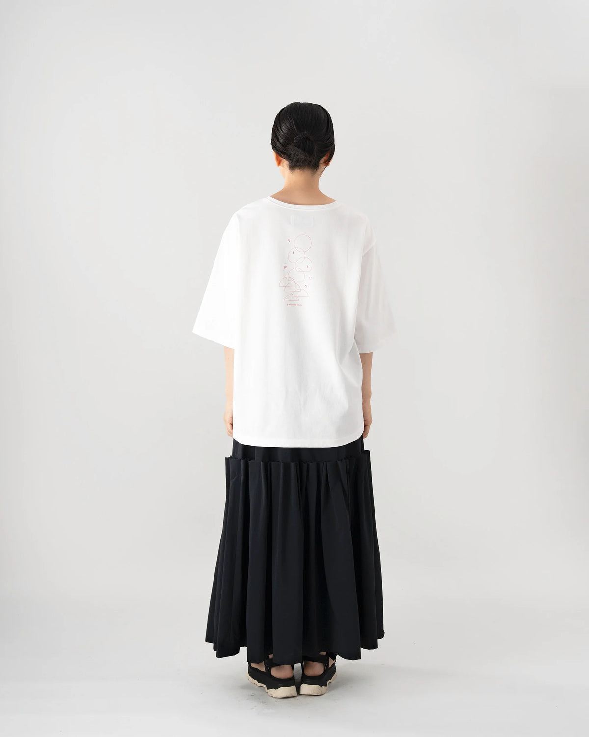 NEW SUN T-SHIRT (WHITE×RED)