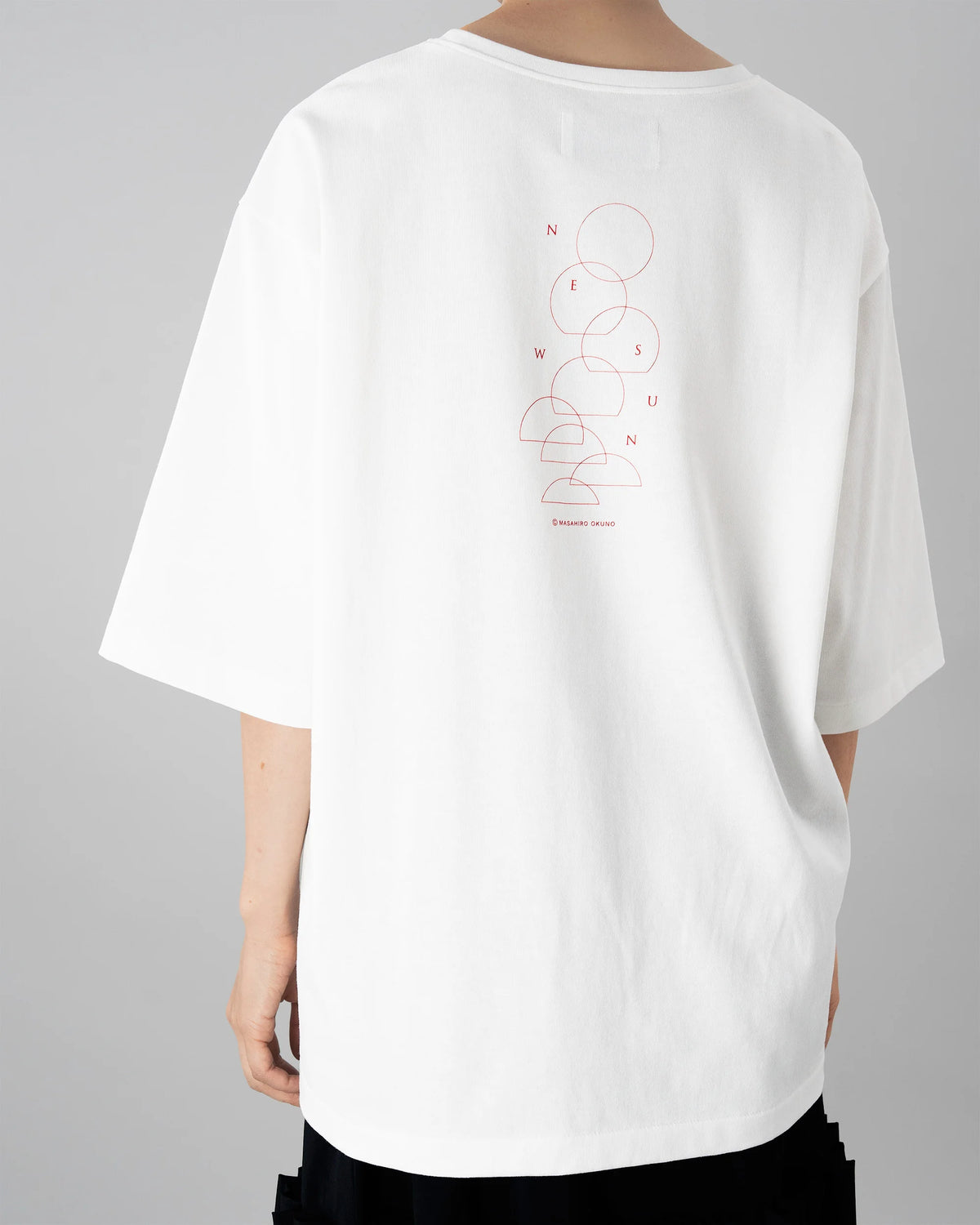 NEW SUN T-SHIRT (WHITE×RED)