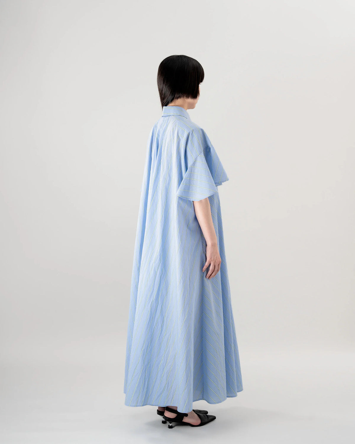 SHIRT DRESS (BLUE STRIPE)