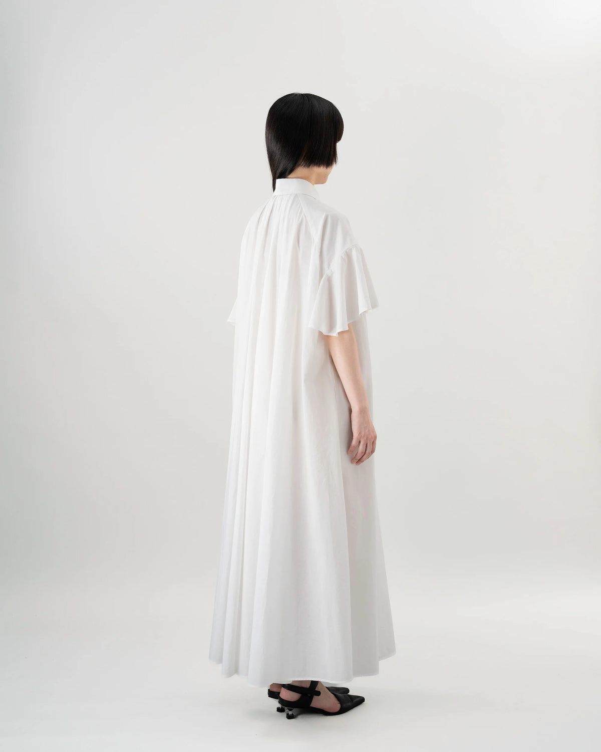 SHIRT DRESS (WHITE)