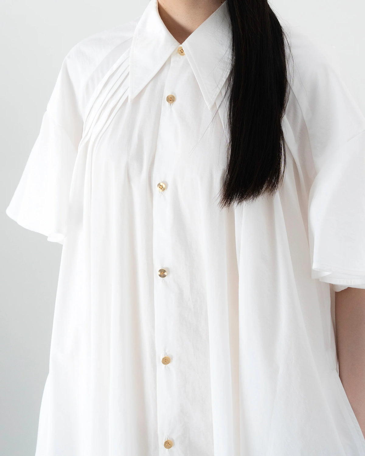 SHIRT DRESS (WHITE)