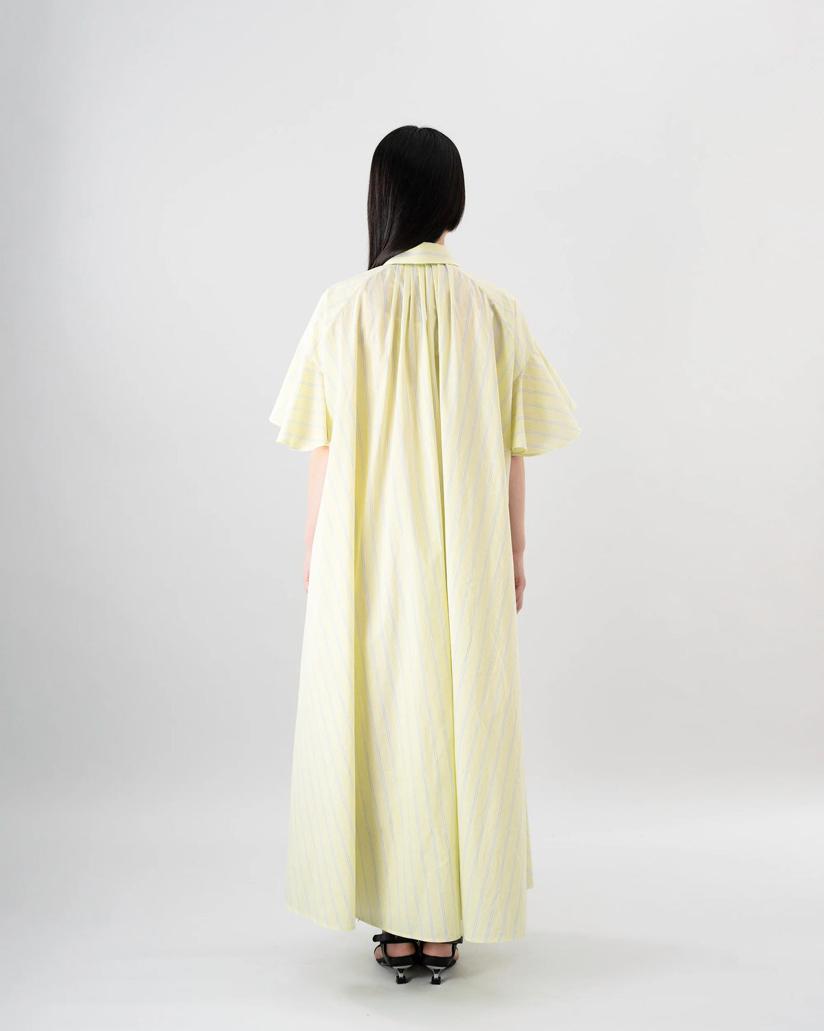 SHIRT DRESS (YELLOW STRIPE)