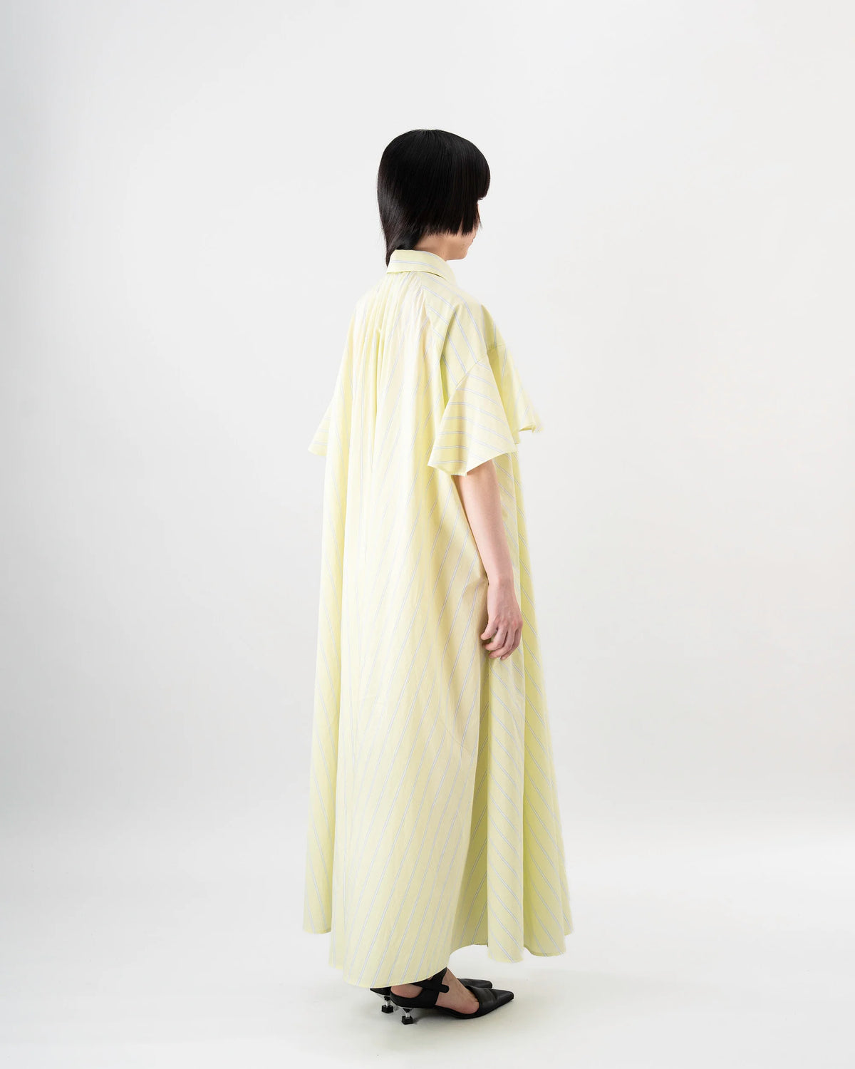 SHIRT DRESS (YELLOW STRIPE)