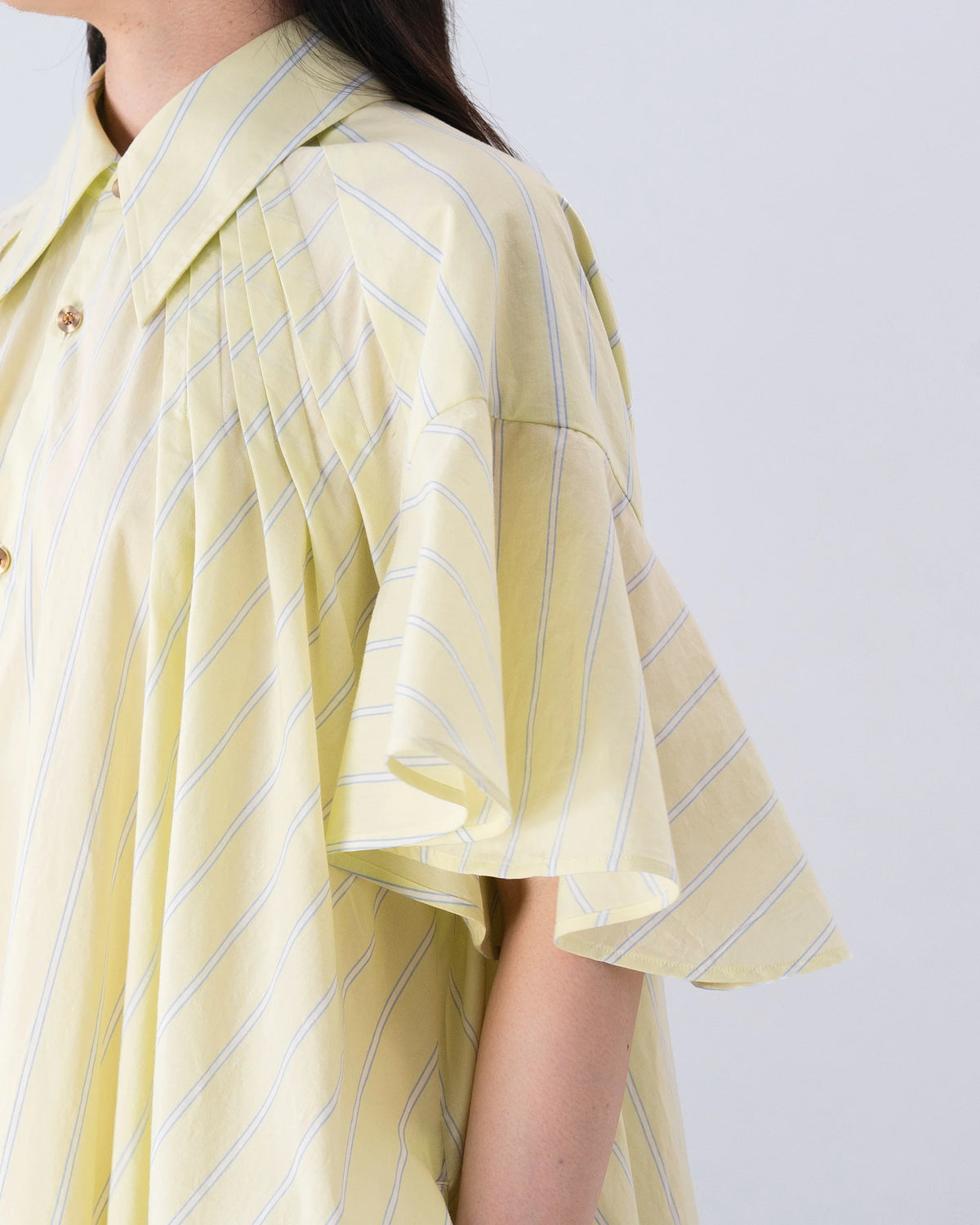 SHIRT DRESS (YELLOW STRIPE)