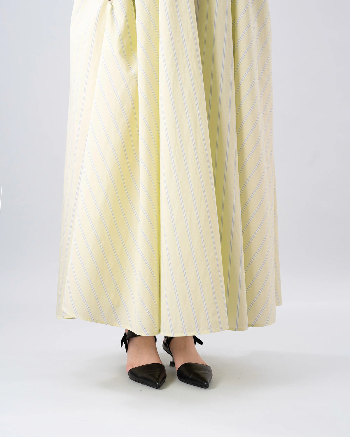 SHIRT DRESS (YELLOW STRIPE)