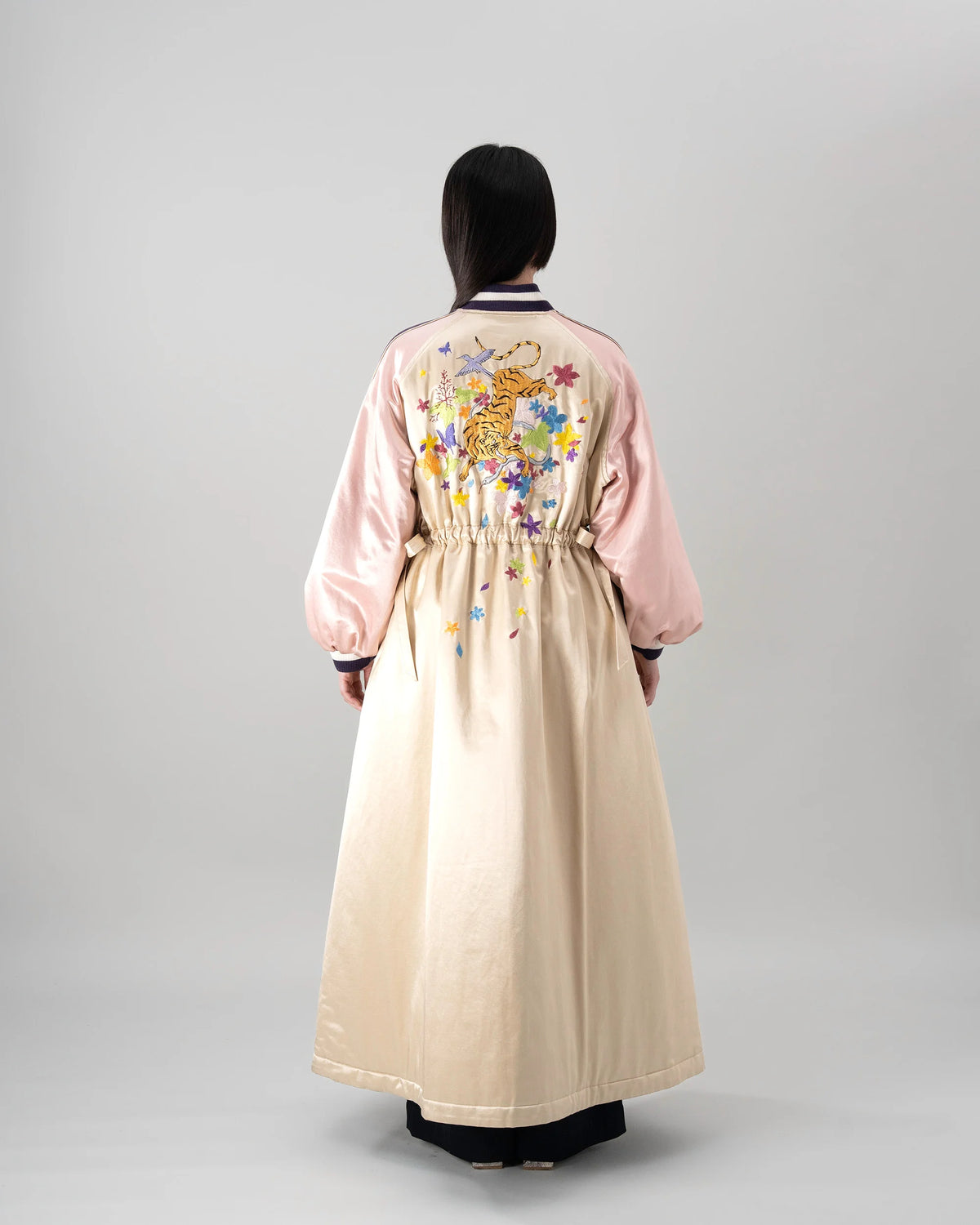 SKAJAN DRESS (BEIGE×PINK)