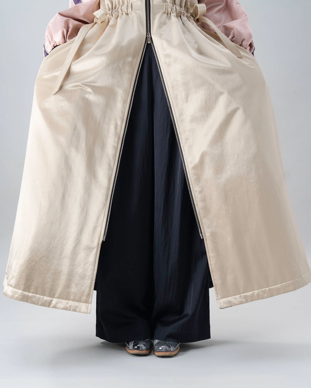 SKAJAN DRESS (BEIGE×PINK)