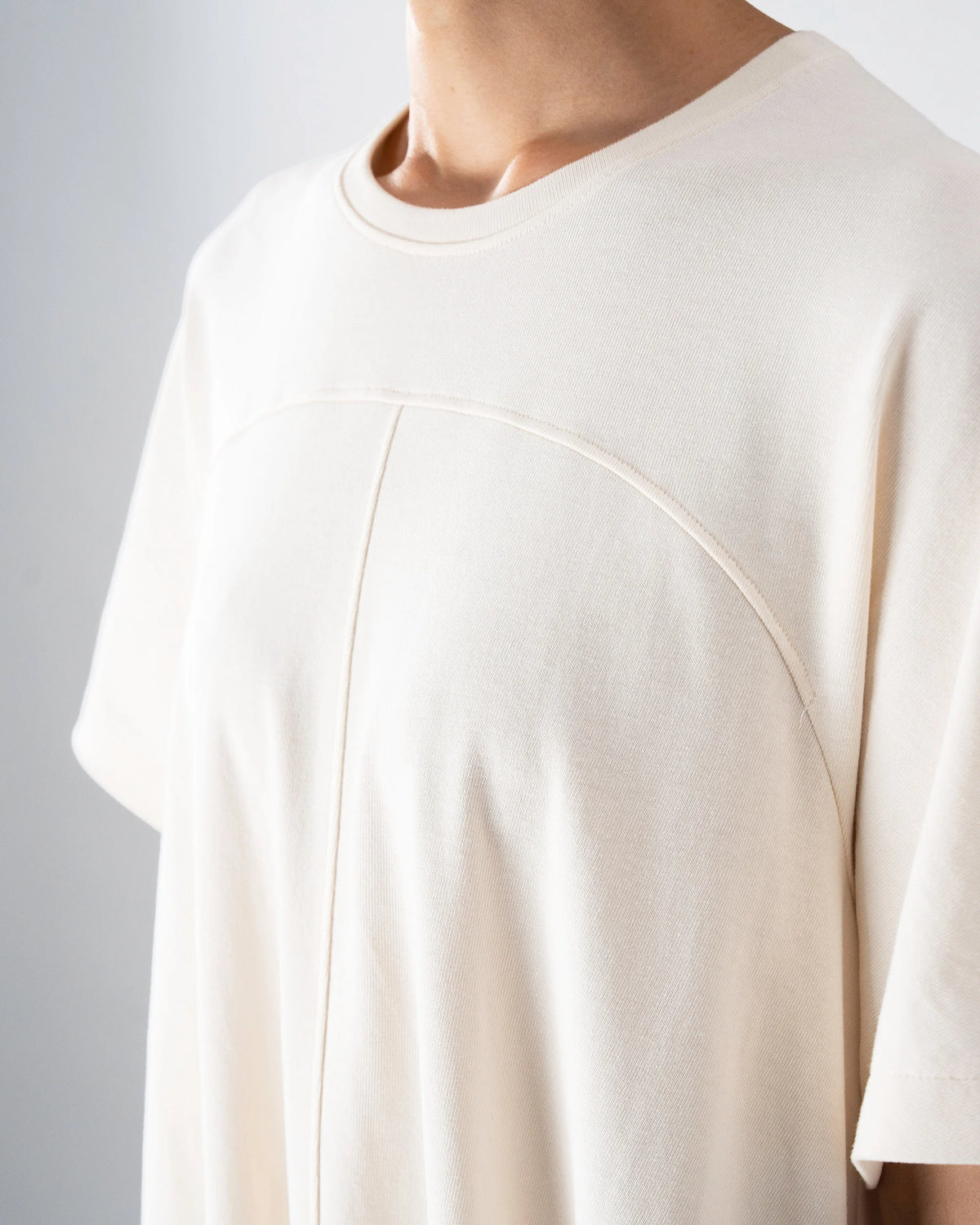 T-SHIRT FLARED DRESS (IVORY)