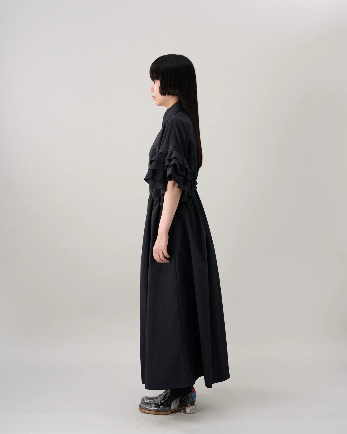ZIP DRESS (BLACK)